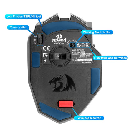 REDRAGON Sniper Pro M801P Wireless Gaming Mouse