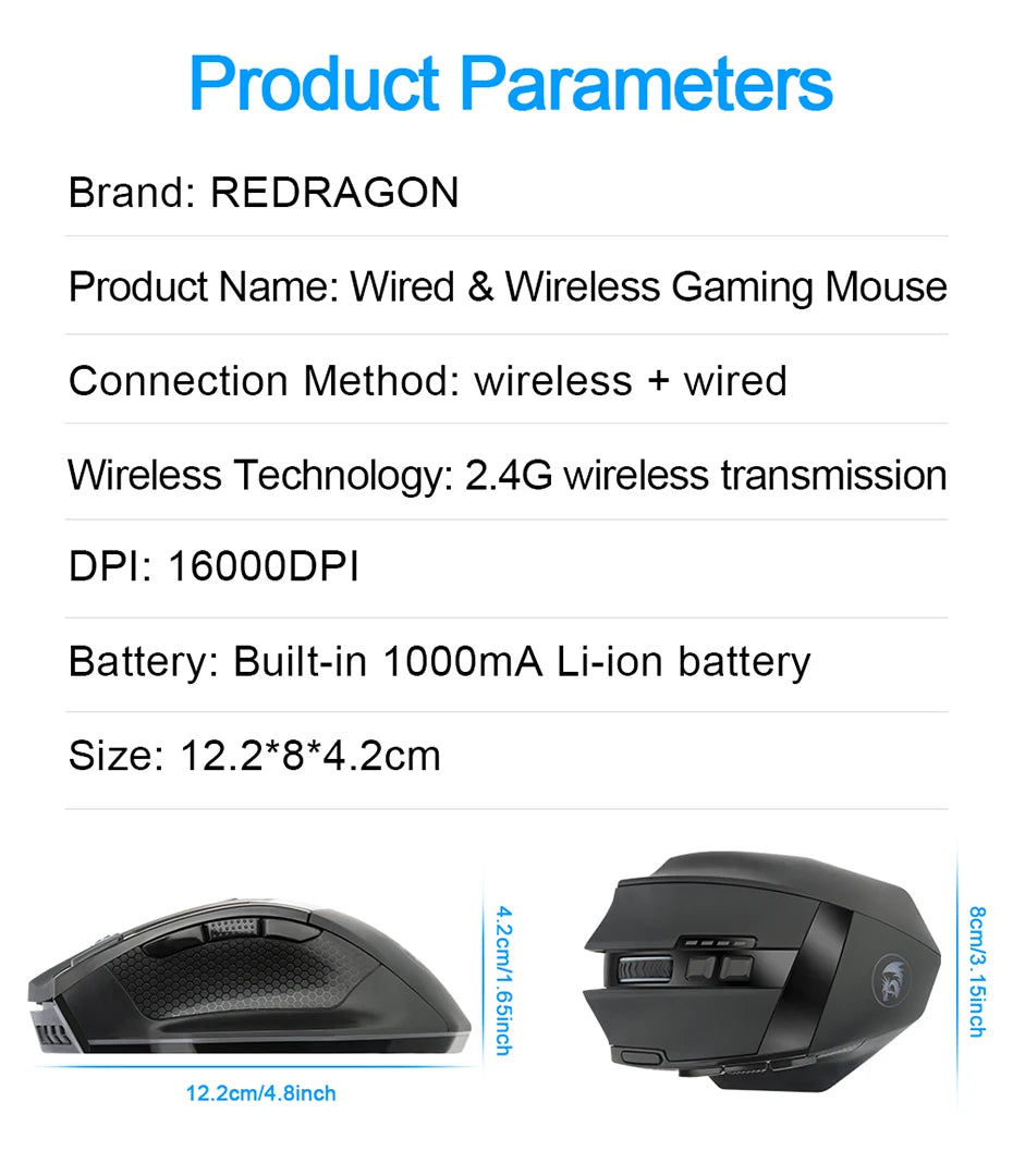 REDRAGON Sniper Pro M801P Wireless Gaming Mouse