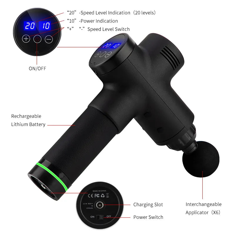 High frequency Massage gun muscle - Elec Tech Devices