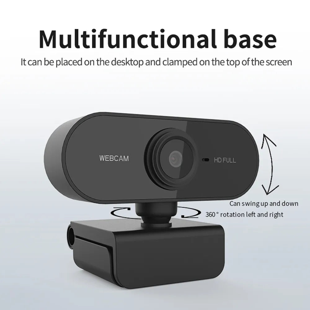 Webcam 1080P Full HD Web Camera With Microphone - Elec Tech Devices