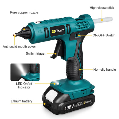 Gisam 100W Electric Glue Gun EU Plug