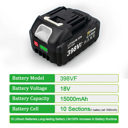 Gisam 18V Rechargeable Lithium Ion Battery