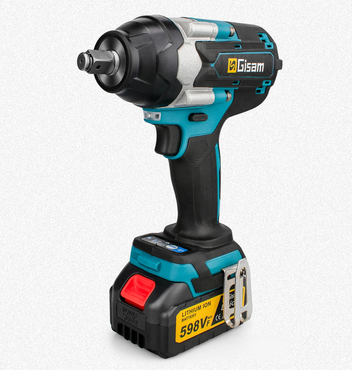 Gisam 1800N.M Brushless 1/2 inch Cordless Electric Impact EU Plug