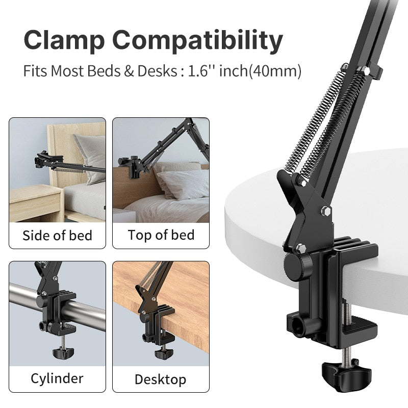 Ulanzi T2 Metal 360° Long Arm Tablet Stand - Elec Tech Devices