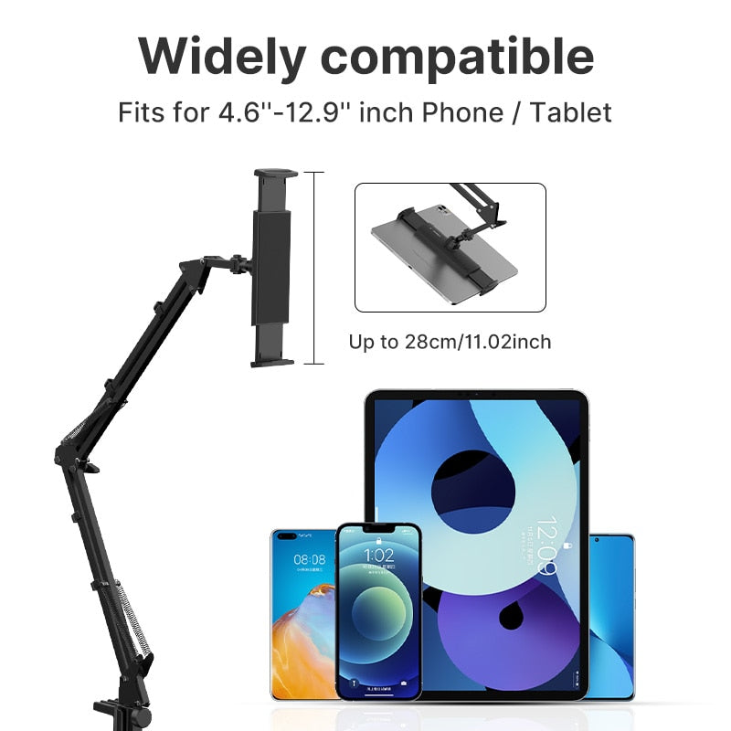 Ulanzi T2 Metal 360° Long Arm Tablet Stand - Elec Tech Devices