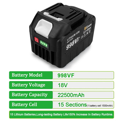 Gisam 18V Rechargeable Lithium Ion Battery