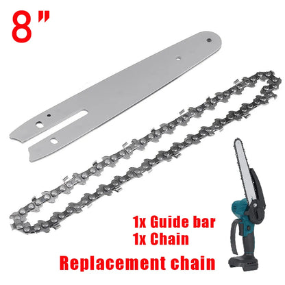 Gisam 8 Inch Chainsaw Guide Bar And Saw Chain Set