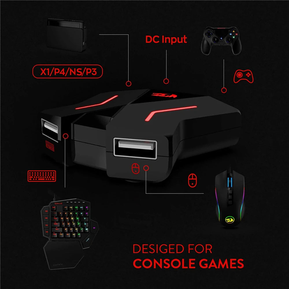 Redragon GA200 keyboard and mouse converter Plug